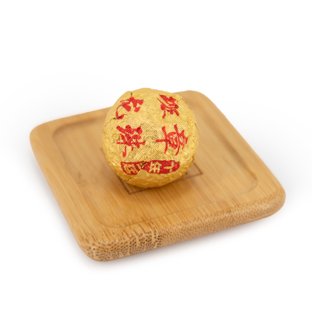 Pressed Rip Pu-erh Tea - Шу пуэр "Баньчжан Лунчжу" завода "Кайшуньхао", 