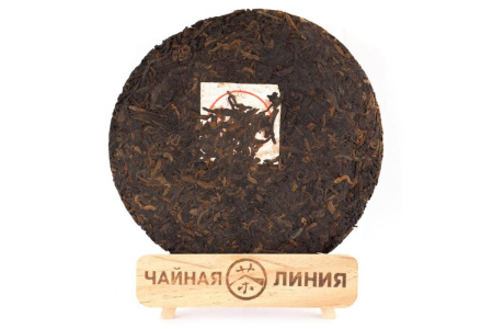 Pressed Rip Pu-erh Tea - Шу пуэр 2005 г. «7568» марки «Старый товарищ» завода «Хайвань» 357 г, 