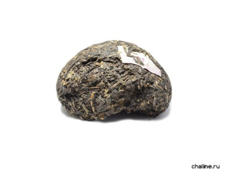 Pressed Rip Pu-erh Tea - Шу пуэр 2015 г. «V93» марки «Даи» завода «Мэнхай» 100 г, 