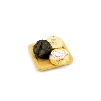 Pressed Rip Pu-erh Tea - Shu Pu'er 2014 "Nomi Xian" tablet 6 g