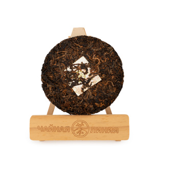 Pressed Rip Pu-erh Tea - Шу пуэр со старых деревьев горы "Хуа Чжу Лян Цзы" марки "Чайная Линия" 200 г, 