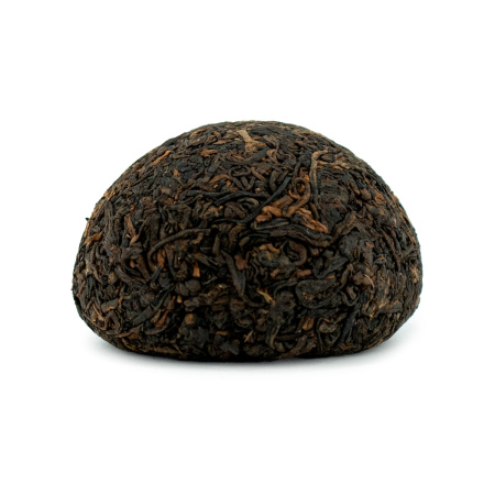 Pressed Rip Pu-erh Tea - Shu Pu-erh 2022 "Black Gold Banzhang" from the Zhoushi factory, 100 g, 