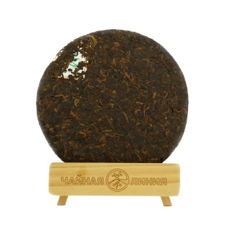 Pressed Rip Pu-erh Tea - Шу пуэр "Чем старше, тем сочнее" завода "Чашуван" 357 г, 