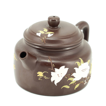 Глиняный чайник "Белые цветы". Price: ₽7,500 rub.