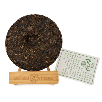 Pressed Raw Pu-erh Tea - Шэн пуэр 2021 г. "Китайский ветер / Китайский стиль" завода "Чжоуши" 357 г, 