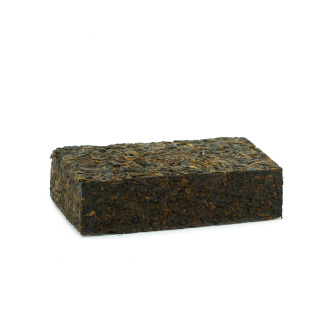 Pressed Rip Pu-erh Tea - Шу пуэр 2013 г. "Булан гунтин" завода "Чжоуши" кирпич 100 г, 