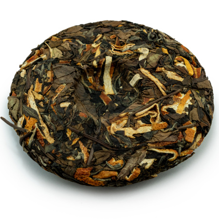 Buy, white tea Gongmei 2016 "Offering Eyebrows" with dried mandarin peel, 100g