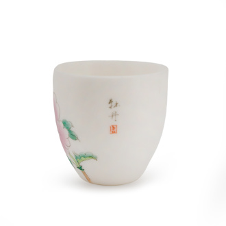 Пиала керамическая ручной росписи "Цветущий пион", 65 мл. | 茶杯. Price: ₽3,200 rub.