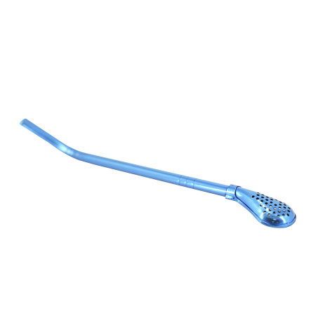 Bombilla for mate (bombilla) metal straw with filter "Chrome Blue". Price: ₽970 rub.