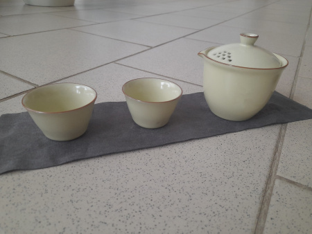 A two-person travel tea set with a transparent bag, "Himalayas". Price: ₽4,390 rub.