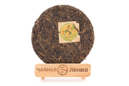 Pressed Raw Pu-erh Tea - Sheng pu-erh 2009 "Laobanzhang" from the Banzhang Lao Zhai factory, 357 g of bingcha, 