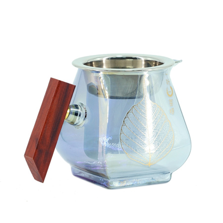 Чахай стеклянный с ситом и деревянной ручкой "Неон", 440 мл. Price: ₽2,680 rub.