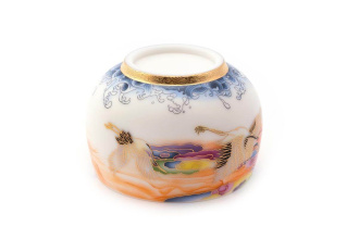 Porcelain bowl (cup) "Crane in the Sky", 200 ml. | 茶杯. Price: ₽12,980 rub.