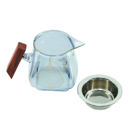 Чахай стеклянный с ситом и деревянной ручкой "Неон", 440 мл. Price: ₽2,680 rub.