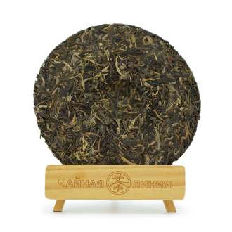 Pressed Raw Pu-erh Tea - Шэн пуэр 2021 г. "Лаобаньчжан" завода "Чжоуши" 357 г, 