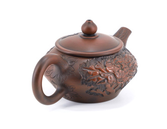 Глиняный чайник "Лиственные узоры", 125 мл.. Price: ₽19,590 rub.