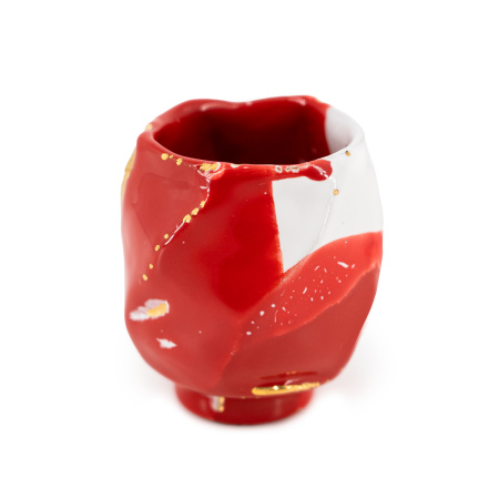 Sino ceramic bowl "White and Red" by master Huang Ronghua, 130 ml | 茶杯. Price: ₽20,630 rub.