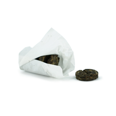 Pressed Raw Pu-erh Tea - Sheng Pu'er 2021 "Sigui Trees" from the Kaishunhao plant, 56 g set (7 mini bins), 