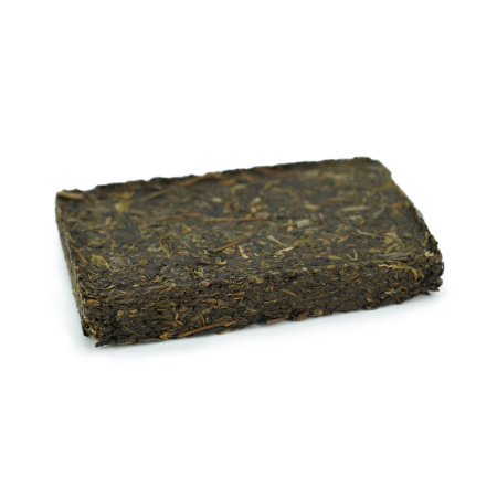 Pressed Raw Pu-erh Tea - Sheng Puer 2020 "Bulanshan Trees" brick 250 g, 