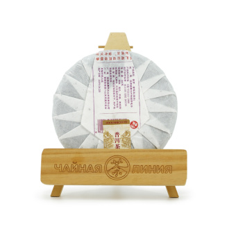 Pressed Raw Pu-erh Tea - Пурпурный шэн пуэр 2019 г. "Пурпурные почки" завода "Чжоуши" 200 г, 