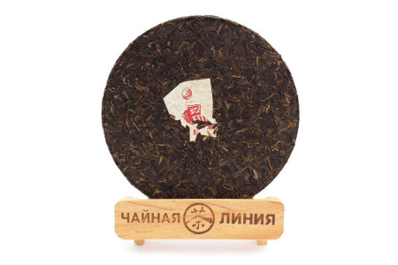 Pressed Raw Pu-erh Tea - Sheng pu-erh 2013 "Red Seal" brand "Pine and Crane" factory "Xiaguan" cake 357 g, 