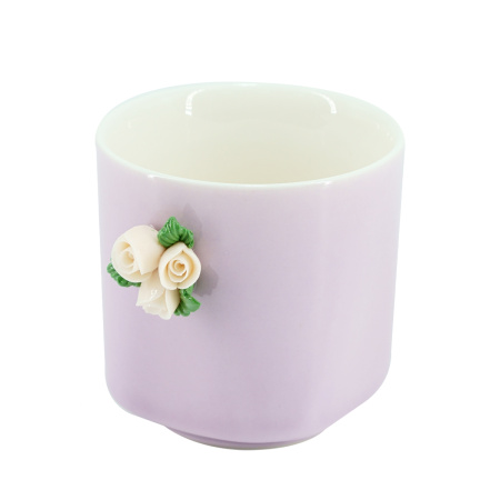 Уцененная пиала авторская "Фиалковая роза" 100 мл | 茶杯. Price: ₽1,870 rub.