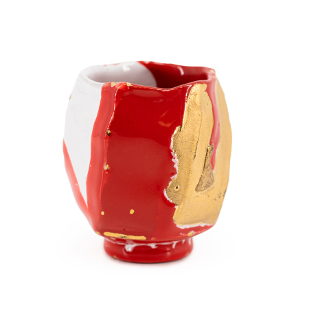 Sino ceramic bowl "White and Red" by master Huang Ronghua, 130 ml | 茶杯. Price: ₽20,630 rub.
