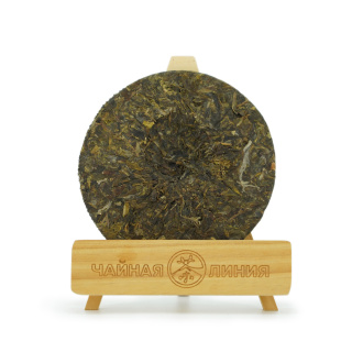 Chaline Pu-erh Tea - Шэн пуэр 2023 г. "Полная чаша" марки "Чайная Линия" 200 г, 