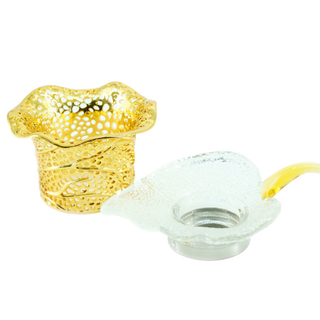 Ситечко с подставкой "Золотой лист". Price: ₽3,860 rub.