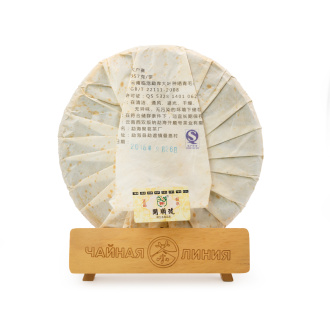 Pressed Raw Pu-erh Tea - Шэн пуэр 2015 г. «Дахусай» марки «Кайшуньхао» 357 г, 