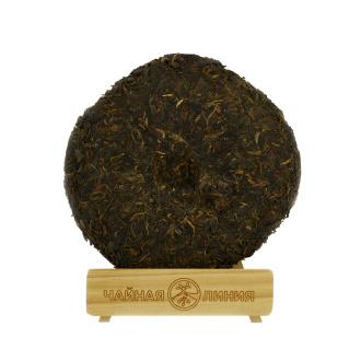 Pressed Raw Pu-erh Tea - Шэн пуэр 2011 г. "Шэньшань Лао Шу" марки "Лаотунчжи" (Старый товарищ) завода "Хайвань" 500 г, 