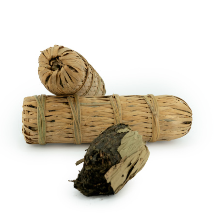 Dark Tea (Hei cha) - Anhui Heicha Jinhua 2021 in bamboo wicker, 500 g, 