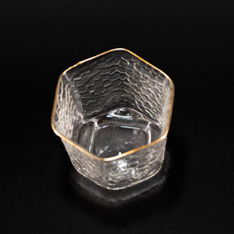 Пиала стеклянная "Золотые грани", 100 мл | 茶杯. Price: ₽1,730 rub.