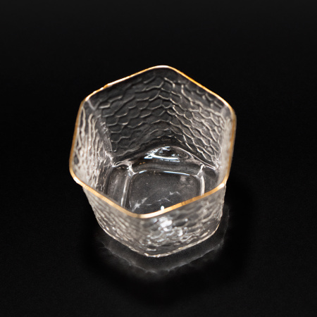 Пиала стеклянная "Золотые грани", 100 мл | 茶杯. Price: ₽1,730 rub.