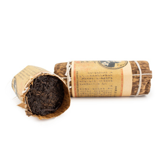 Dark Tea (Hei cha) - Старые чайные головы прессованные в брикет (Завод: "Да Мин", дата производства: 18.02.2013, вес: 250 гр.)., 