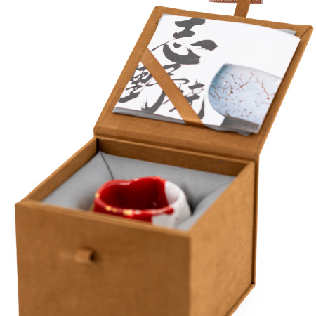 Sino ceramic bowl "White and Red" by master Huang Ronghua, 130 ml | 茶杯. Price: ₽20,630 rub.