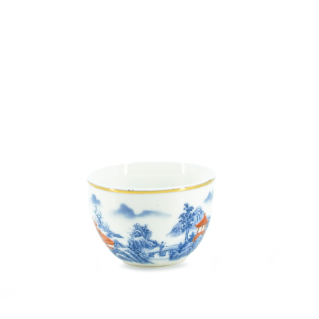 Porcelain bowl "Dawn in the mountains", 100 ml. | 茶杯. Price: ₽1,710 rub.