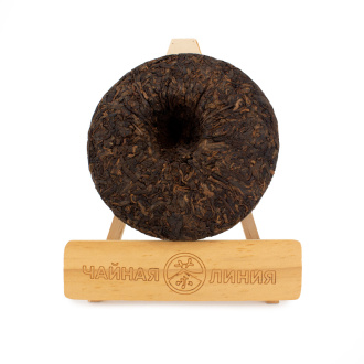 Pressed Rip Pu-erh Tea - Shu pu-erh from large tea trees "Monlong" of the brand "Tea Line" x "Yrsyan" (Yursyan), 200 g, 