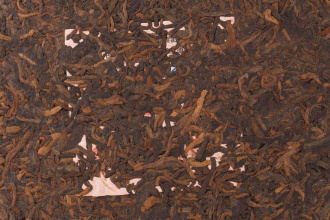 Pressed Rip Pu-erh Tea - Shu puer 2014 brand "Pagoda" factory "Liming" 357 g, 