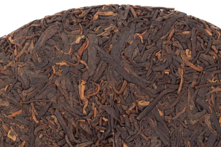 Pressed Rip Pu-erh Tea - Shu Pu'er 2019 "Yiwu Zhenshan" Chashuwan plant 357 g, 