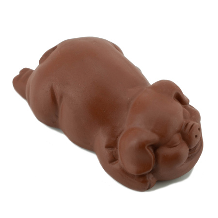 Clay tea toy "Brown Pig". Price: ₽2,880 rub.