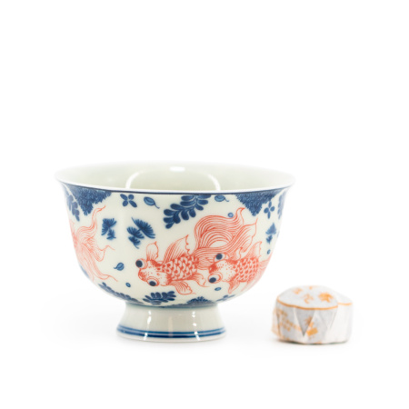 Пиала керамическая "Златые рыбки" 90мл | 茶杯. Price: ₽1,790 rub.