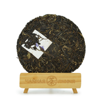 Pressed Raw Pu-erh Tea - Шэн пуэр 2018 г. "Блин из деревни Нака" завода "Чжоуши" 357 г, 
