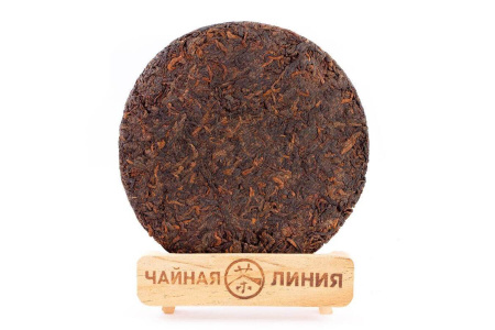 Pressed Rip Pu-erh Tea - Shu Puer 2018 “Peacock Melody” from Chashuwan plant 357 g, 