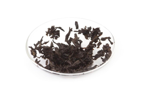 Pressed Rip Pu-erh Tea - Shu pu-erh 2014 "Vekha" brand "Pagoda" from the "Liming" plant, cake 357 g., 