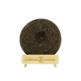 Pressed Rip Pu-erh Tea - Shu Pu'er 2016 "Old Melody of Menghai County" by Kaishunhao brand, 357 g, 