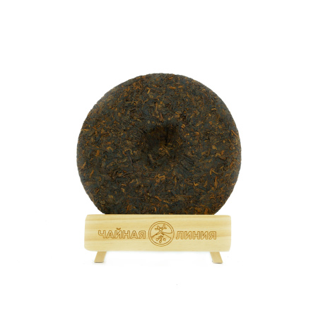 Pressed Rip Pu-erh Tea - Shu Pu'er 2016 "Old Melody of Menghai County" by Kaishunhao brand, 357 g, 