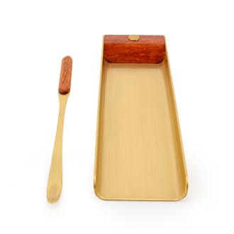 Чахэ металлическое с лопаткой "Совершенство металла"|茶荷. Price: ₽5,020 rub.