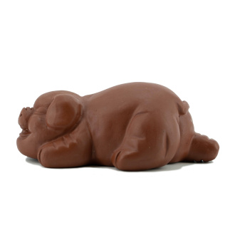 Глиняная чайная игрушка "Бурая свинка". Price: ₽2,880 rub.