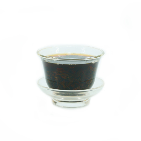 Pressed Rip Pu-erh Tea - Shu puer 2013 "Bulan gunting" Zhoushi plant brick 100 g, 